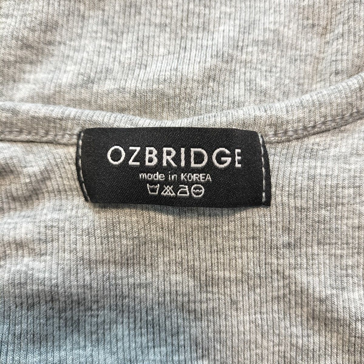 処分】OZBRIDGE ノースリーブ タンクトップ 無地 ロング グレー 処分】OZBRIDGE ノースリーブ タンクトップ 無地 ロング グレー