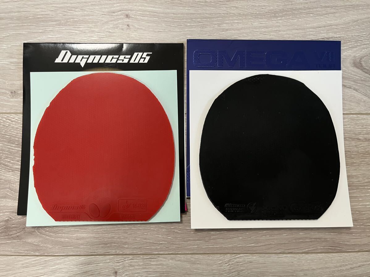 ディグニクス05 赤 トクアツ オメガ7ツアー MAX 黒 卓球ラバーの画像1