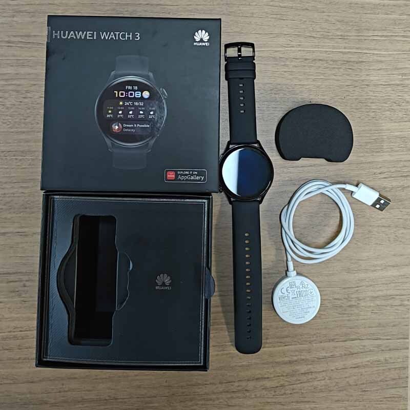 ★ 美品 HUAWEI ファーウェイ WATCH 3 ブラック スマートウォッチ ★_画像2