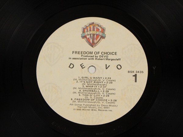 ◇米盤 DEVO/Freedom Of Choice/LP、BSK3435 #P09YK4_画像3