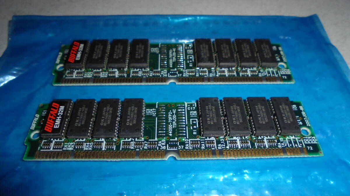 240513004*BUFFALO EMH-32M SIMM memory extension RAM board 2 sheets set total 32MB