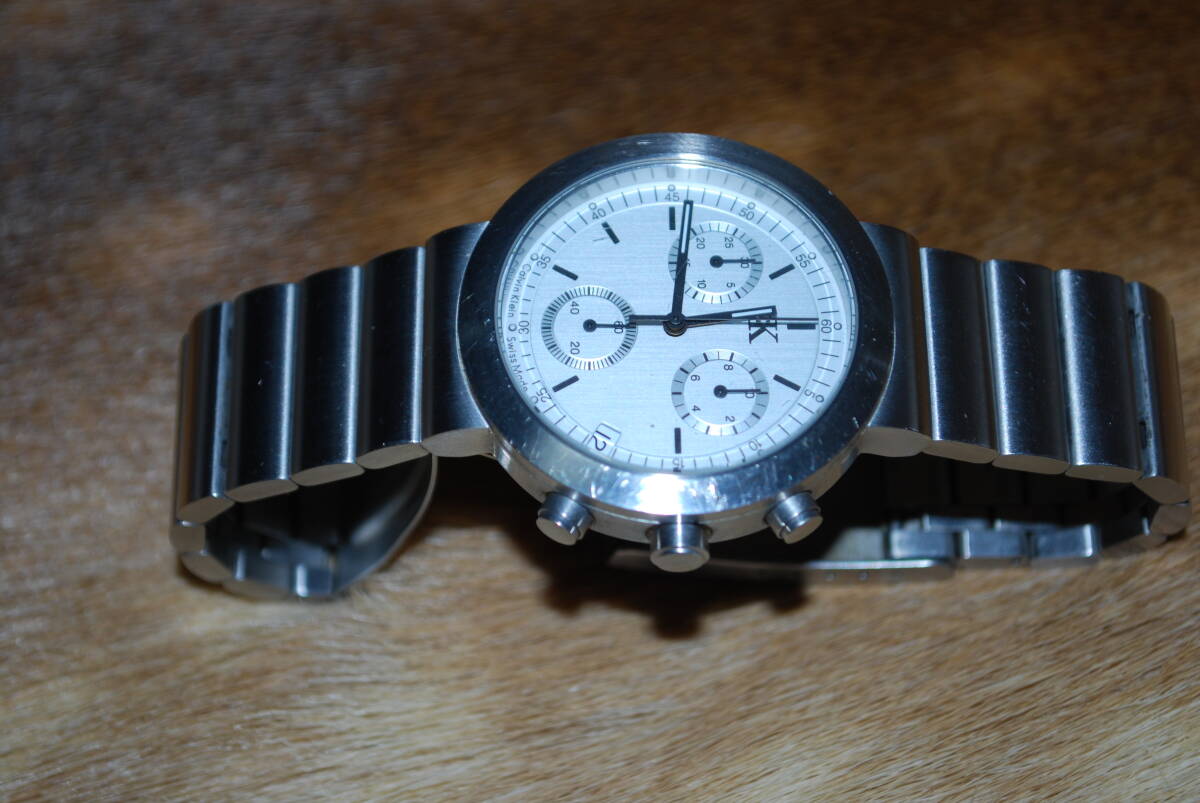 # как новый # Calvin Klein мужские наручные часы дата имеется Швейцария производства #