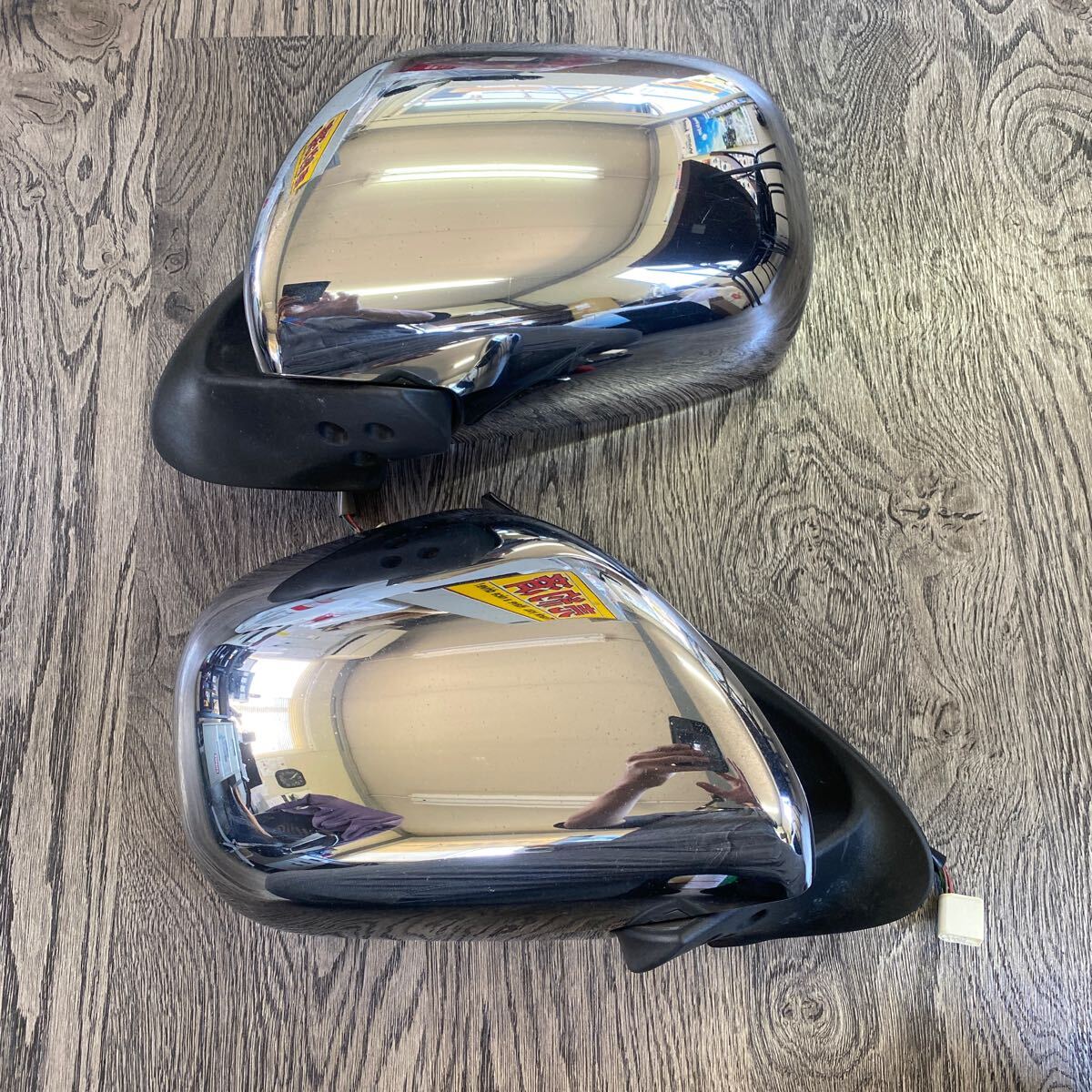  Hiace original 4 type door mirror left right plating junk 