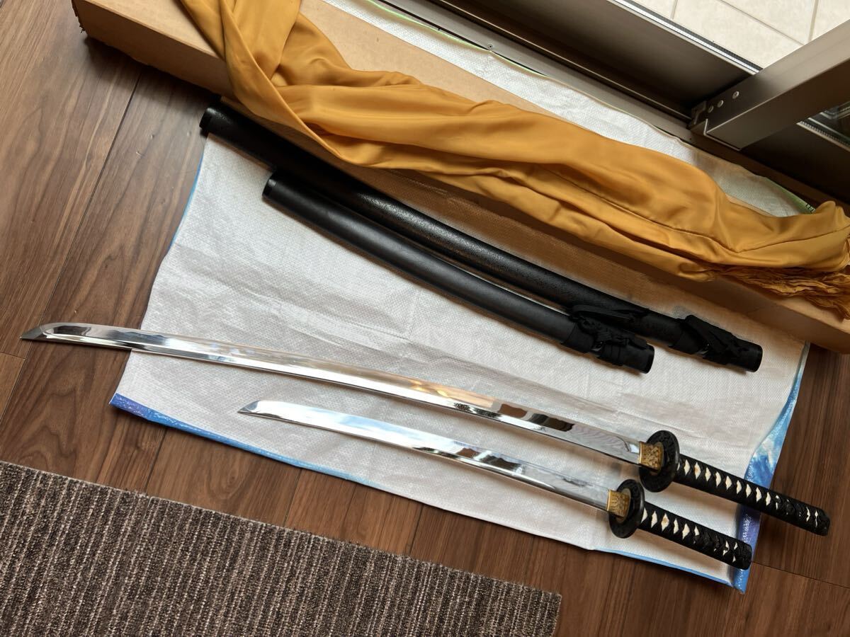  иммитация меча 2 шт. комплект японский меч доспехи копия античный украшение предмет меч 