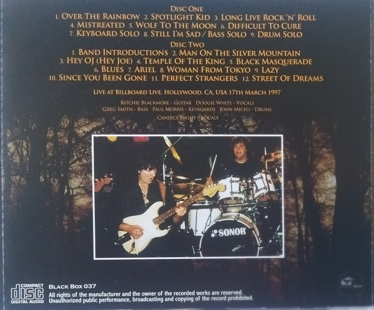 【送料ゼロ】Rainbow '97 Live Hollywood USA リッチー・ブラックモア レインボー Ritchie Blackmore's