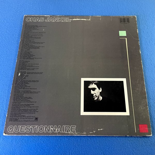 【FUNK】【SOUL】Chas Jankel - Questionnaire / A&M Records SP-6-4885 / VINYL LP / US_画像2