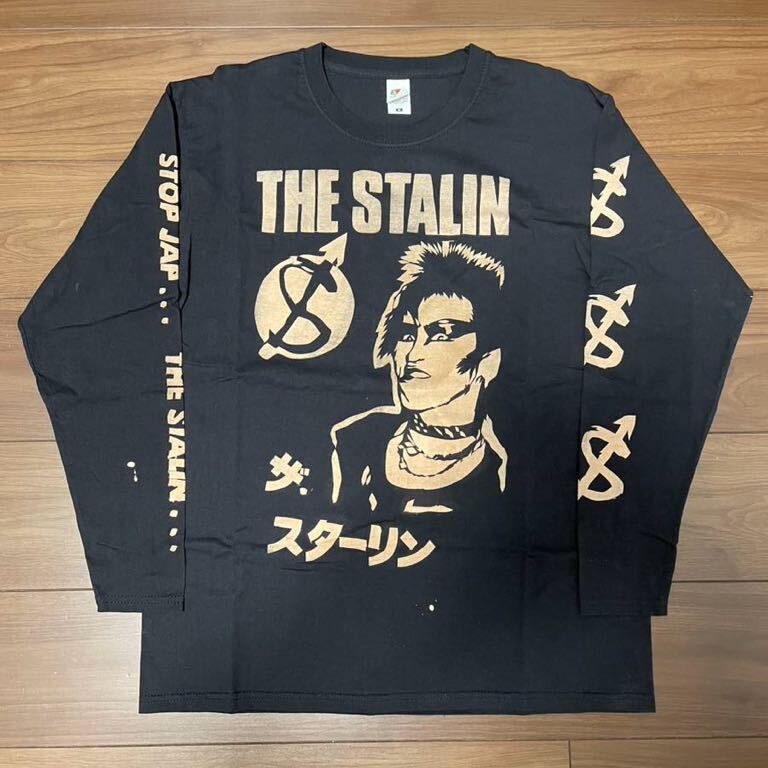 1円〜 売切 新品 未使用 THE STALIN ザ・スターリン ロンT ブラック 黒 Mサイズ フルーツオブザルーム FRUIT OF THE LOOM_画像1