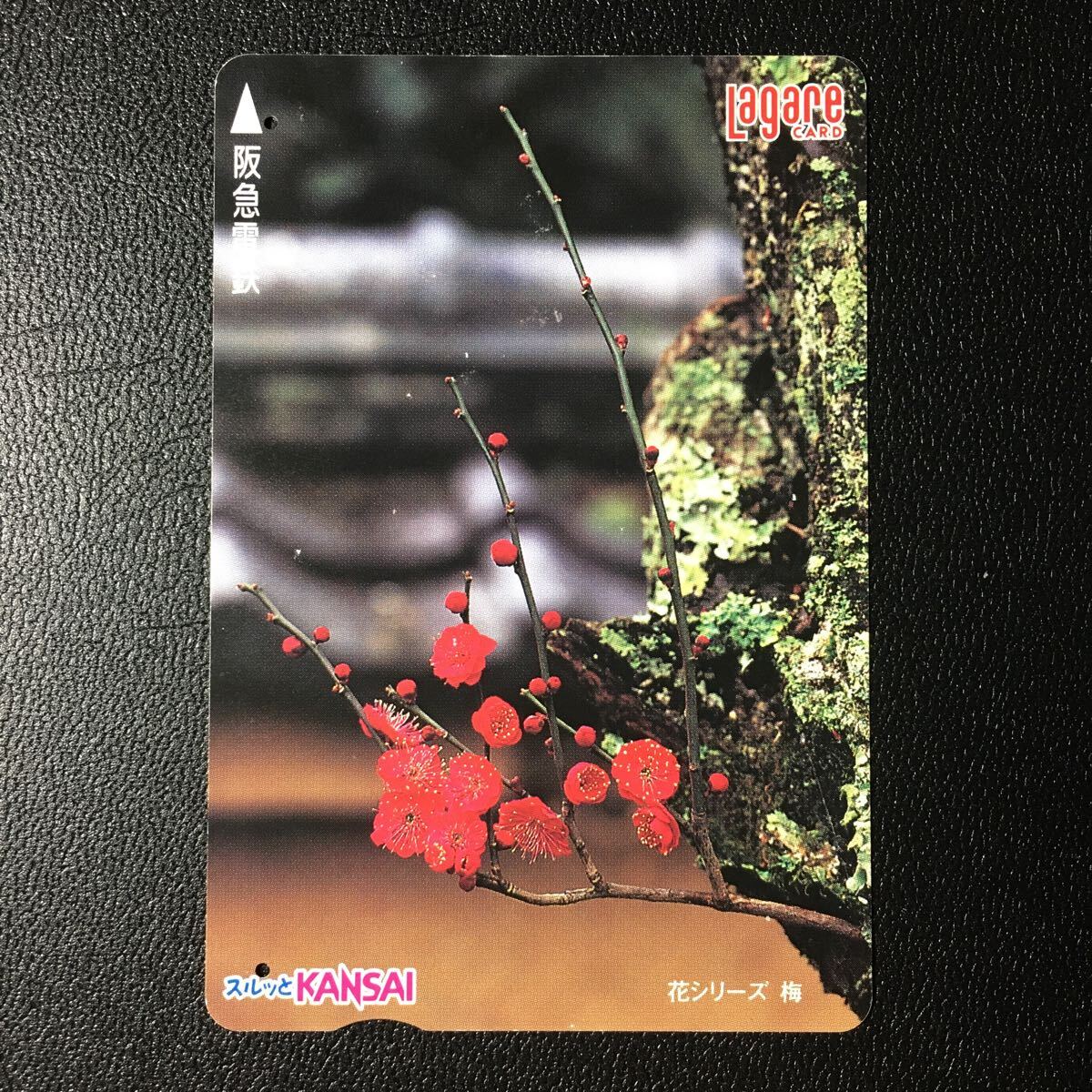 2001年2月1日発売柄ー花シリーズ「梅」ー阪急ラガールカード(使用済スルッとKANSAI)_画像1