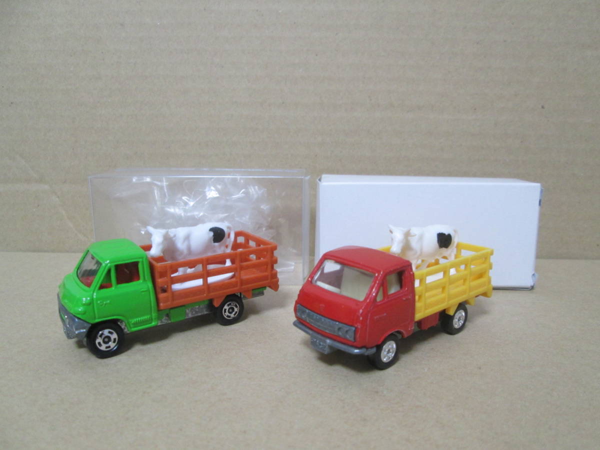 Tomica 牧場卡車2台套美品日本製 原文:トミカ　牧場トラック2台セット　美品　日本製