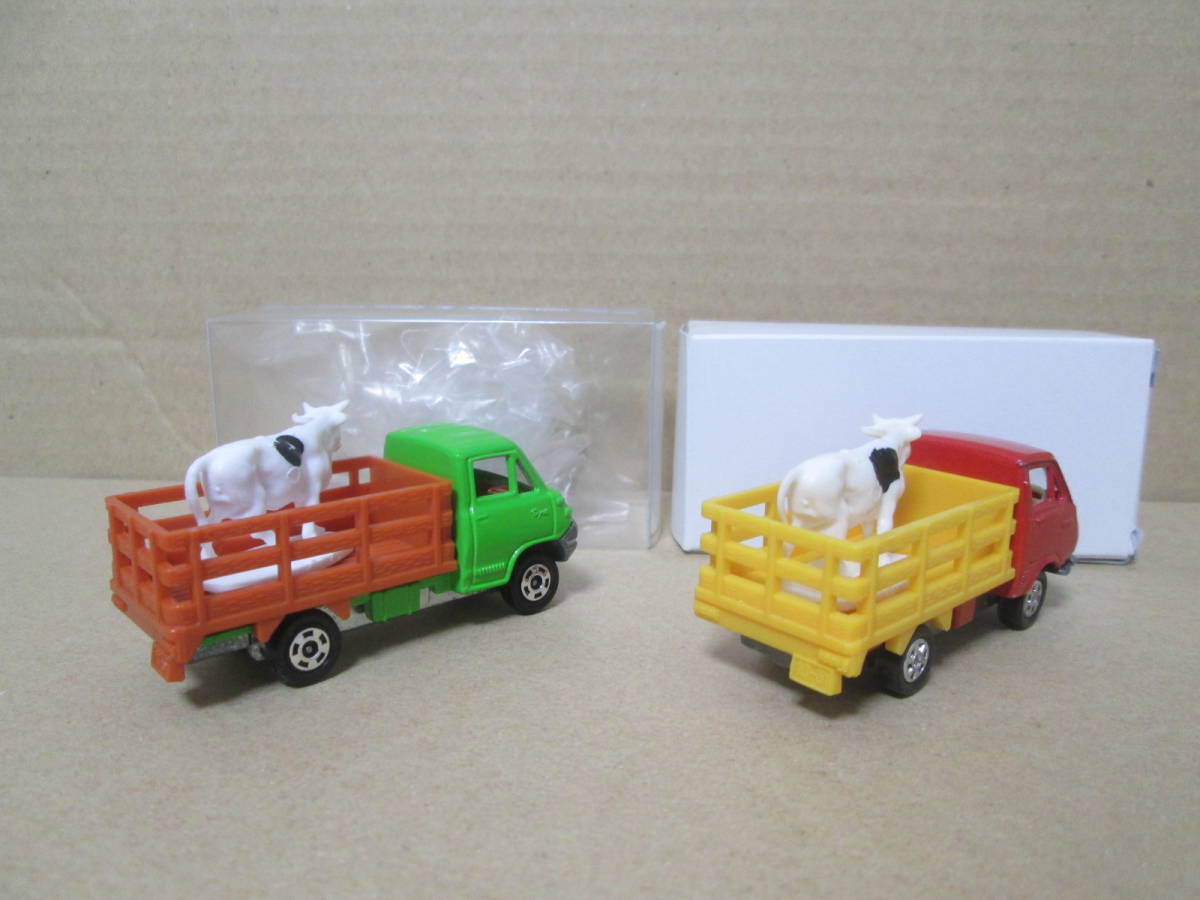 Tomica 牧場卡車2台套美品日本製 原文:トミカ　牧場トラック2台セット　美品　日本製