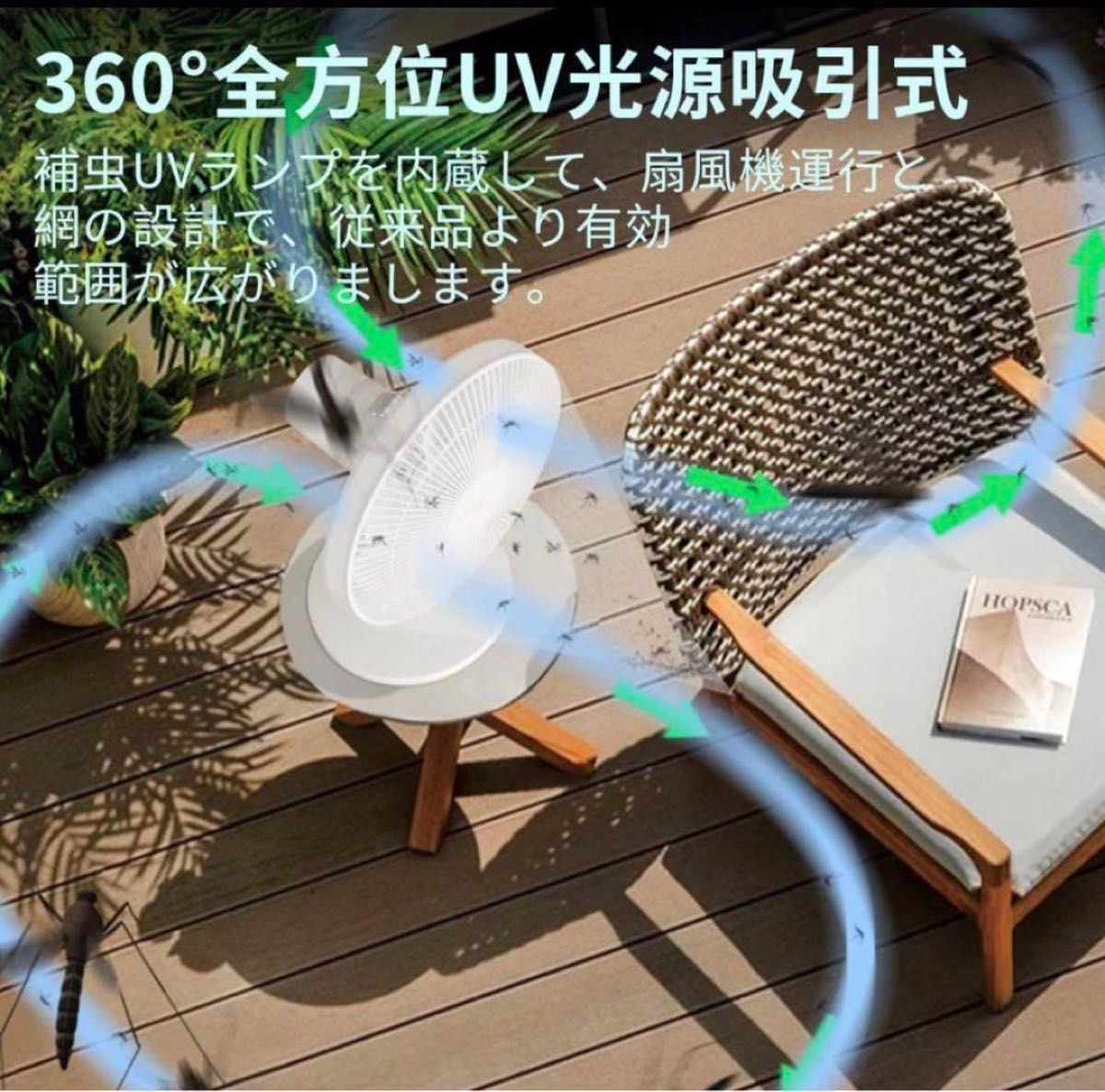 蚊帳 捕虫器 コバエ取り機 駆除 UV光源吸引式 ハエ 蚊とり網