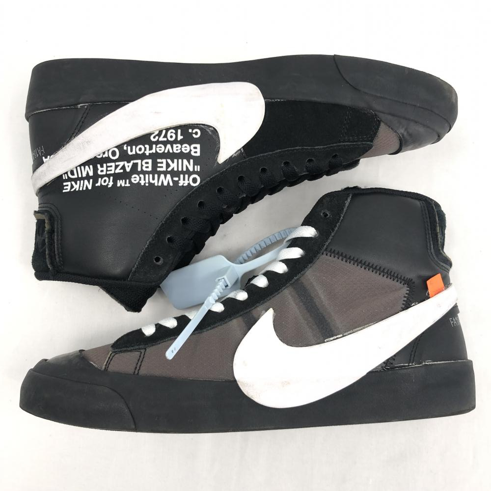 【中古】OFF-WHITE × NIKE BLAZER STUDIO MID　AA3832-001 サイズ26.5cm オフホワイト × ナイキ[240017619773]_画像5