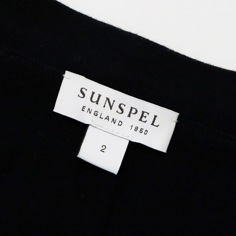 2021SS サンスペル SUNSPEL WOMEN'S SUPIMA COTTON ロングカーディガン 2/ブラック コットン ニット 羽織り【2400013858946】_画像5