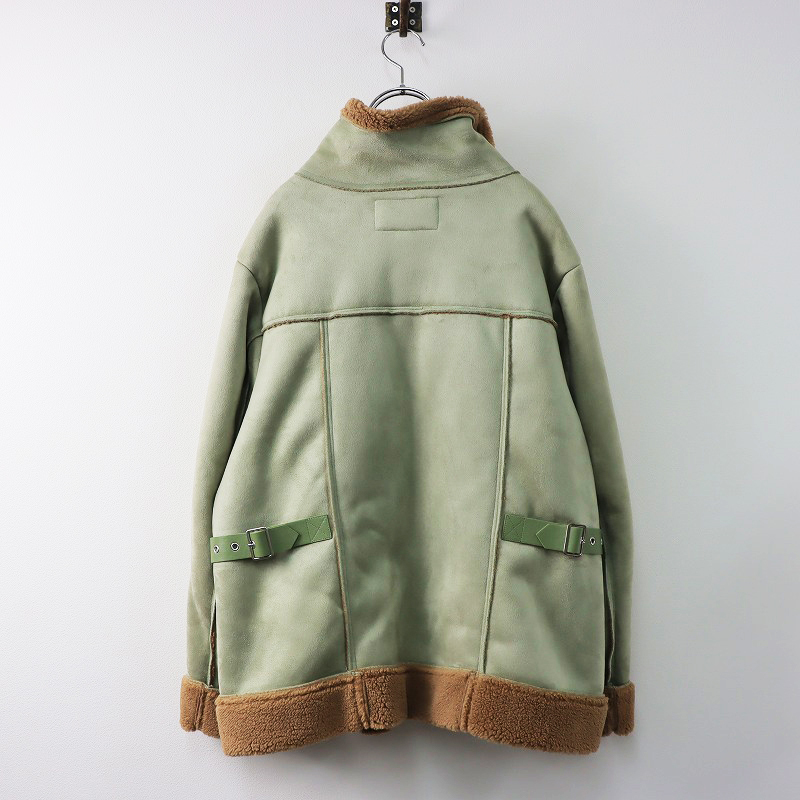  unused large size As Know As o Ora kaAS KNOW AS olaca and boa - blouson 15/ khaki jacket [2400013853064]