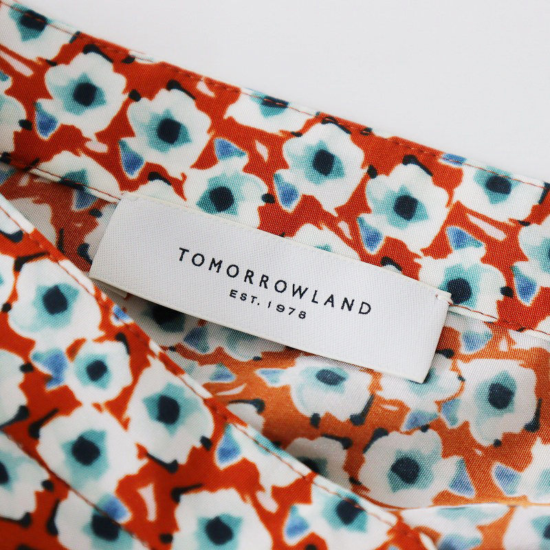  beautiful goods 2020SS Tomorrowland TOMORROWLAND geo me Trick flower print waist gya The - One-piece 36/ orange [2400013871570]