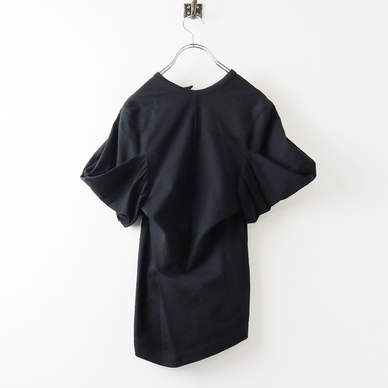  Junya Watanabe JUNYA WATANABE Comme des Garcons gya The - рукав хлопок блуза * черный чёрный cut and sewn материалы [2400030067062]