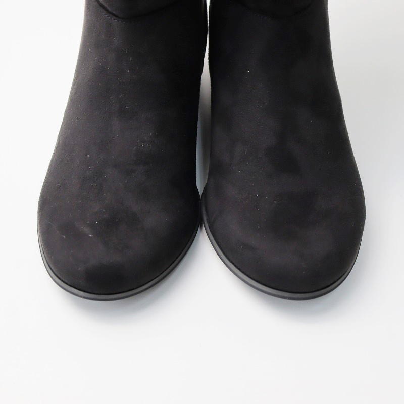  beautiful goods ef-de ef-de suede style long boots L/ black black suede [2400013876414]