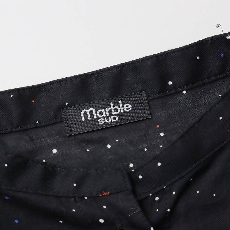 マーブルシュッド marble SUD Universal Dot 宇宙柄ノースリーブワンピース/ブラック ドレス ロング フレア【2400013879606】_画像7