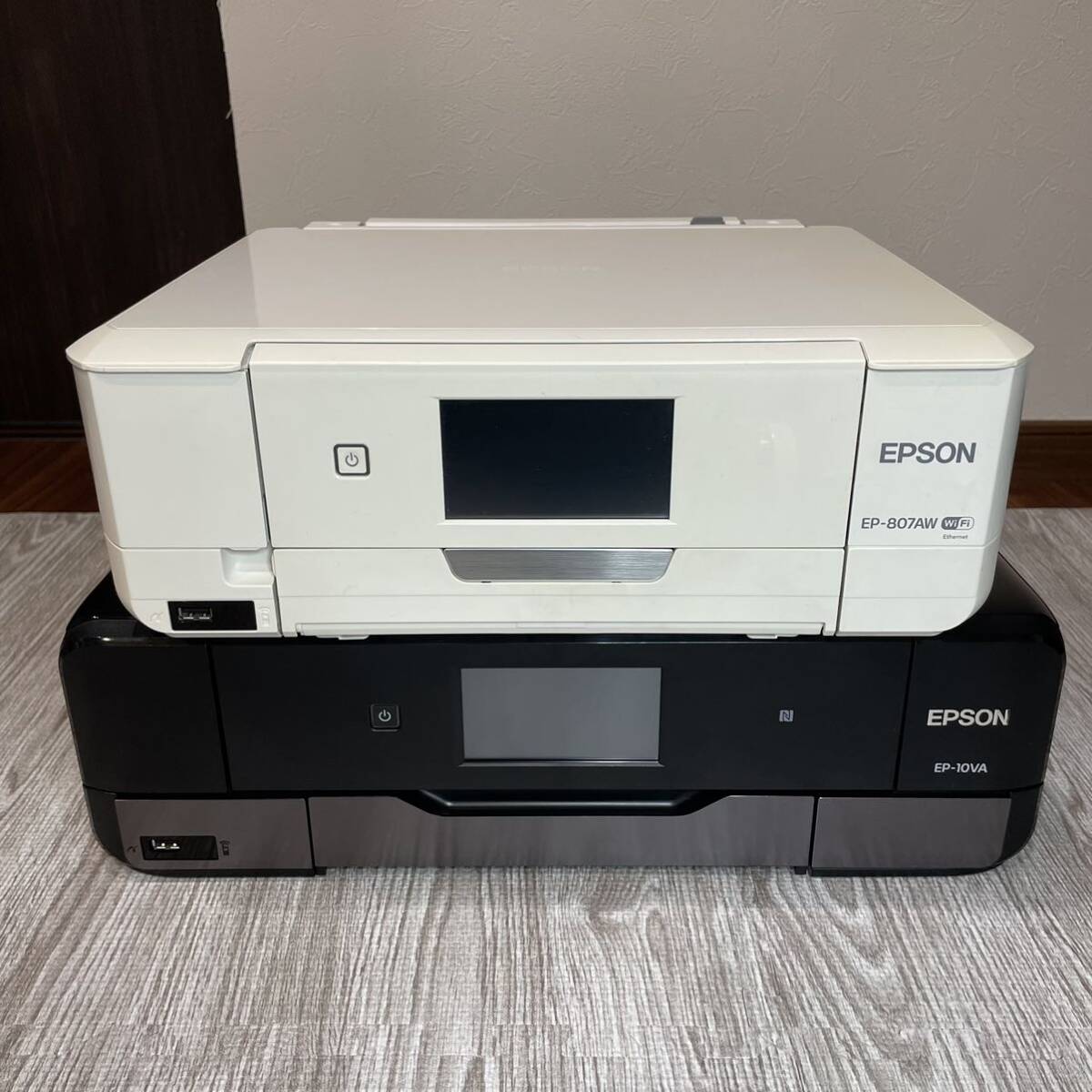 EPSON エプソン Colorio カラリオ インクジェットプリンター EP-807AW EP-10VA まとめて 2台の画像1