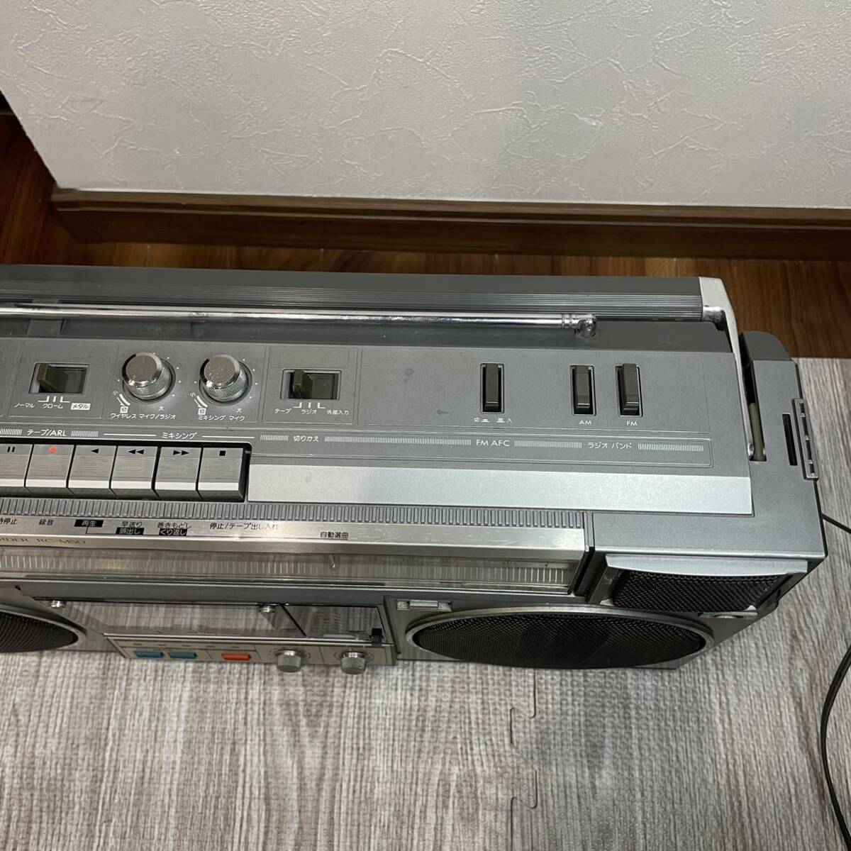 Victor ビクター ステレオラジオカセットレコーダー RC-M50 ラジカセ 昭和レトロ _画像6