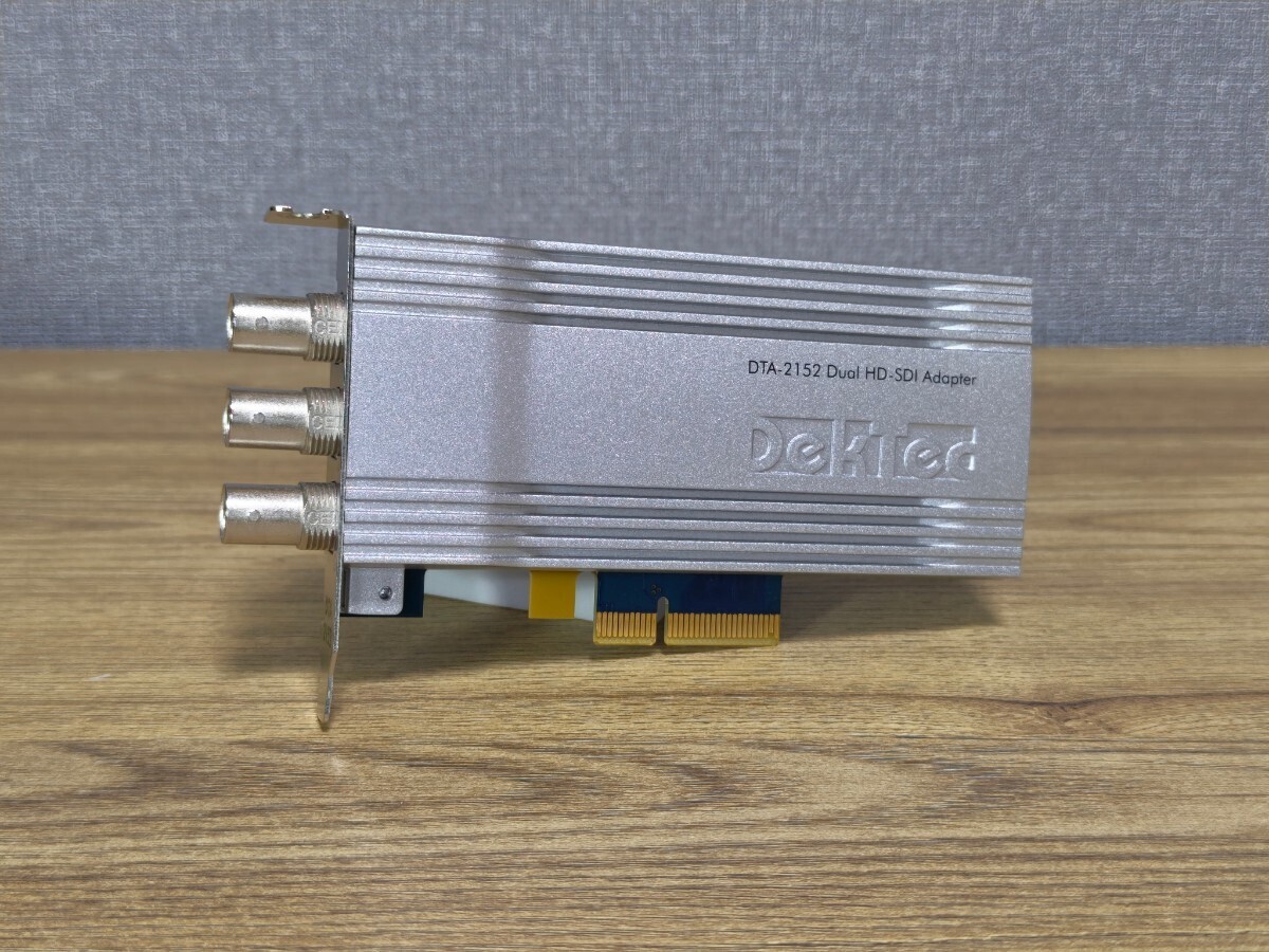 DekTec DTA-2152-SLP Dual HD-SDI/ASI Input/Output サーバー ワークステーション 映像 出力 機器 PCIe カード 美品 動作確認済み_画像1