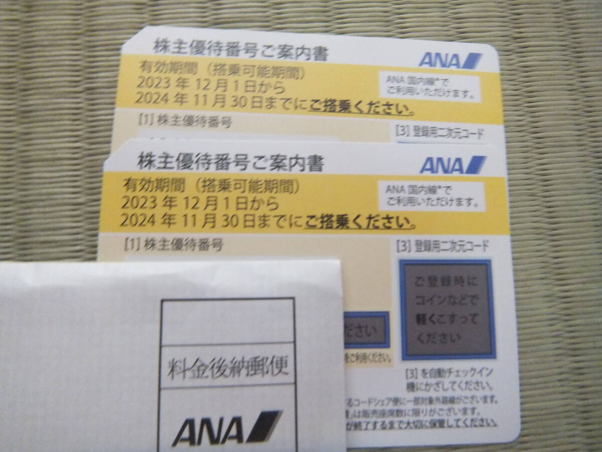 ANA(全日空) 株主優待 割引券 2024.11末まで 　グループ優待券付き_画像1