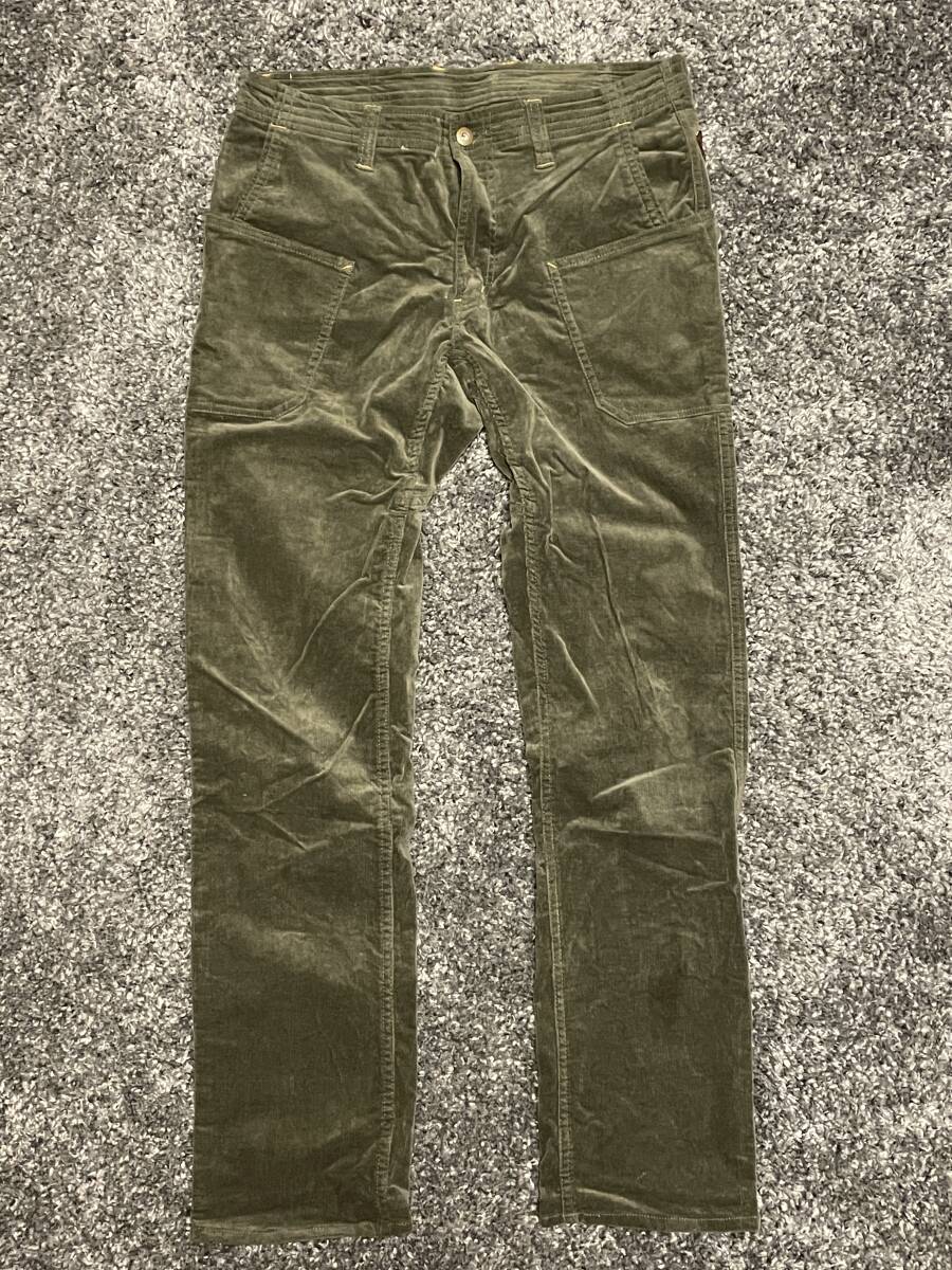 ★GRIP SWANY★GSP-14 Mサイズ★コーデュロイ ワークパンツ★オリーブ★グリップスワニー Corduroy Work Pants Oiveアウトドア_画像1