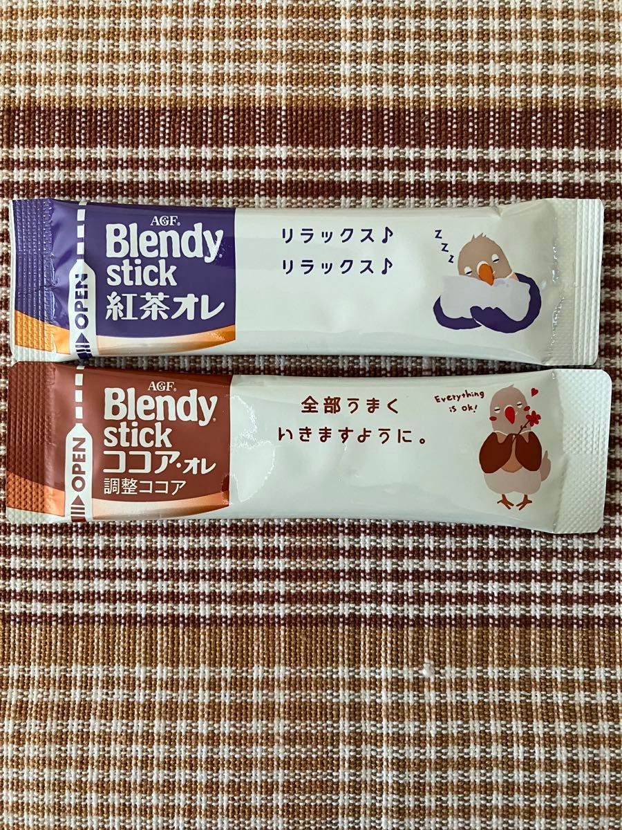 AGF Blendy stick 「紅茶オレ６本＋ココア・オレ１本」＝計７本セット