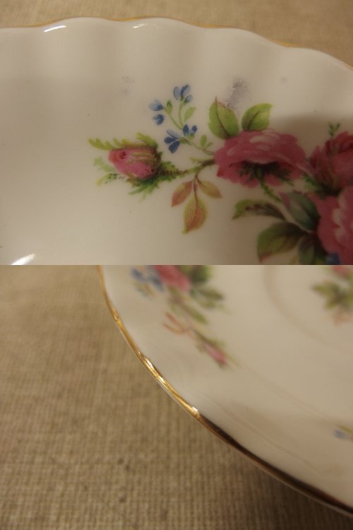 0540168w【ROYAL ALBERT MOSS ROSE カップ＆ソーサー】ロイヤルアルバート/モスローズ/バラ/ティーカップ/陶器/中古品_画像8