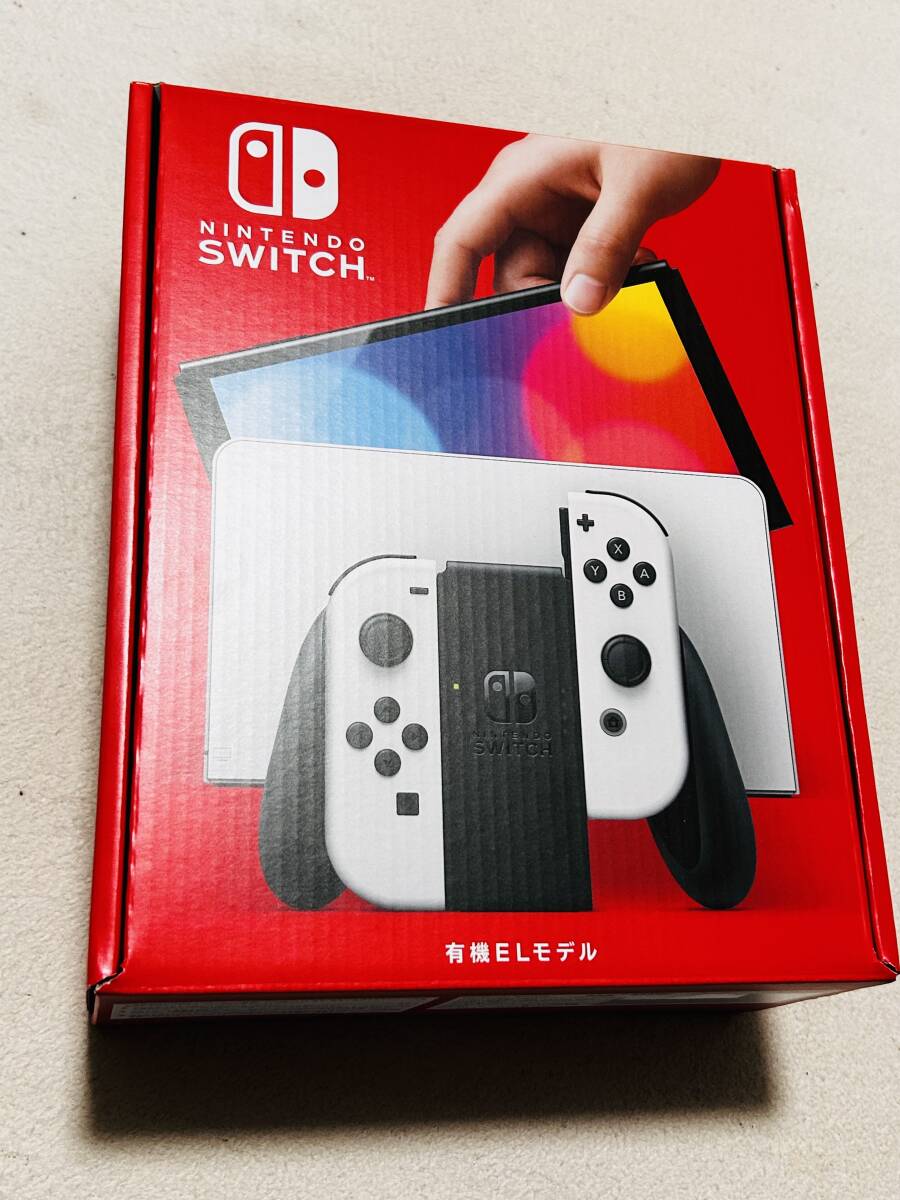【新品/未使用】任天堂 ニンテンドー スイッチ Nintendo Switch (有機ELモデル) Joy-Con(L)/(R) ホワイト White_画像1