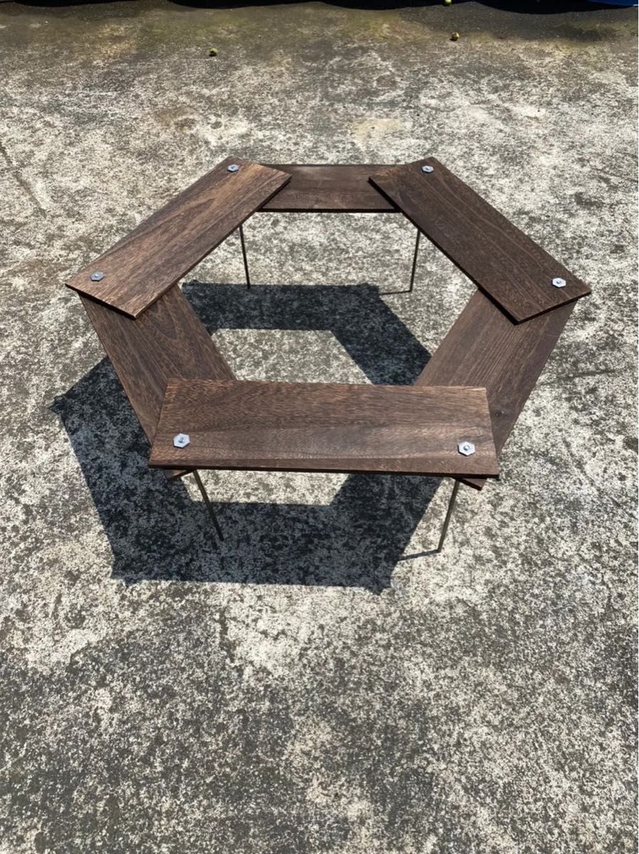 組み立て簡単　簡易ヘキサテーブル
