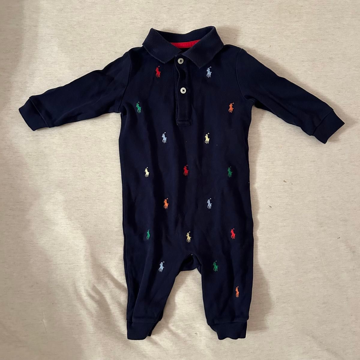 POLO RALPH LAUREN【ラルフローレン】Baby Boys Schiffli カバーオール ロンパース