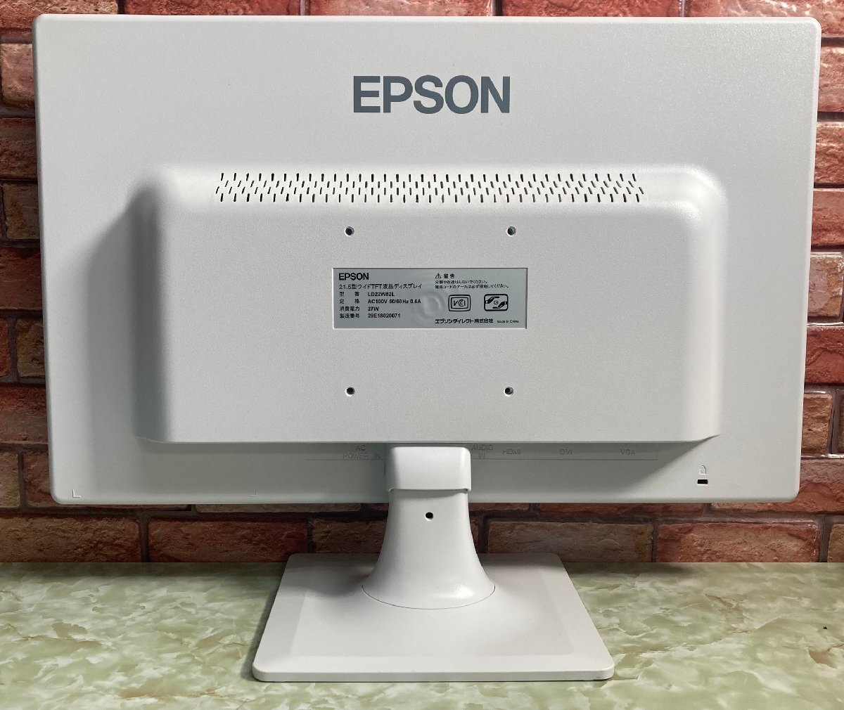 ●EPSON LD22W82L 21.5型 ワイド 液晶モニター ノングレア液晶 フルHD (1920×1080) / DVI-D.VGA.HDMI_画像9