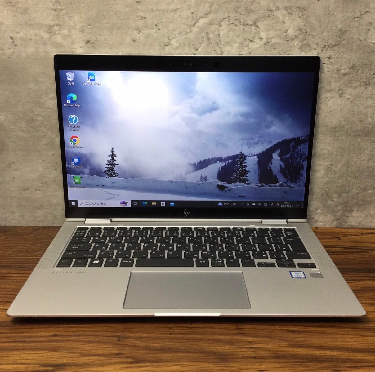 1円～ ●HP EliteBook x360 1030 G3 / Core i5 8250U (1.60GHz) / メモリ 8GB / NVMe SSD 256GB / 13.3型 フルHD (1920×1080) / Win10 Pro_画像1