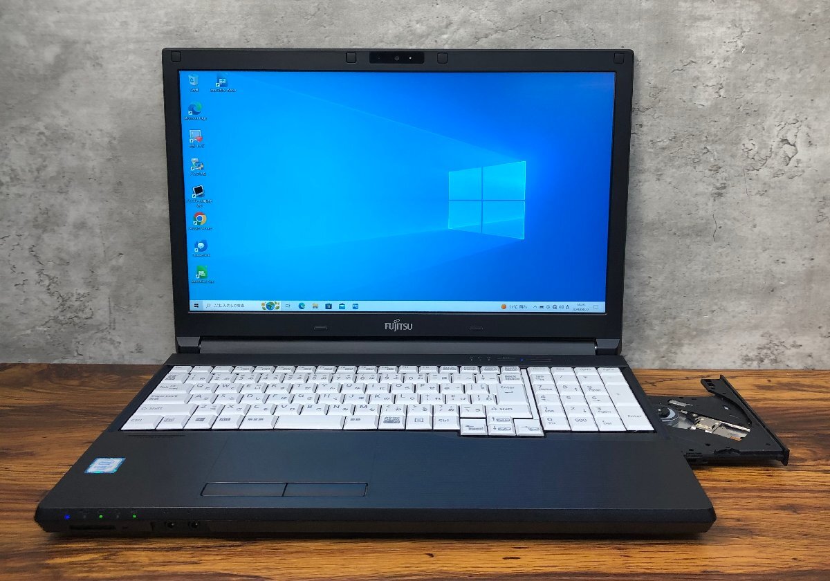 1円～ ●富士通 LIFEBOOK A746/P / Core i7 6600U (2.60GHz) / メモリ 8GB / SSD 256GB / DVD / 15.6型 フルHD (1920×1080) / Win10 Proの画像1