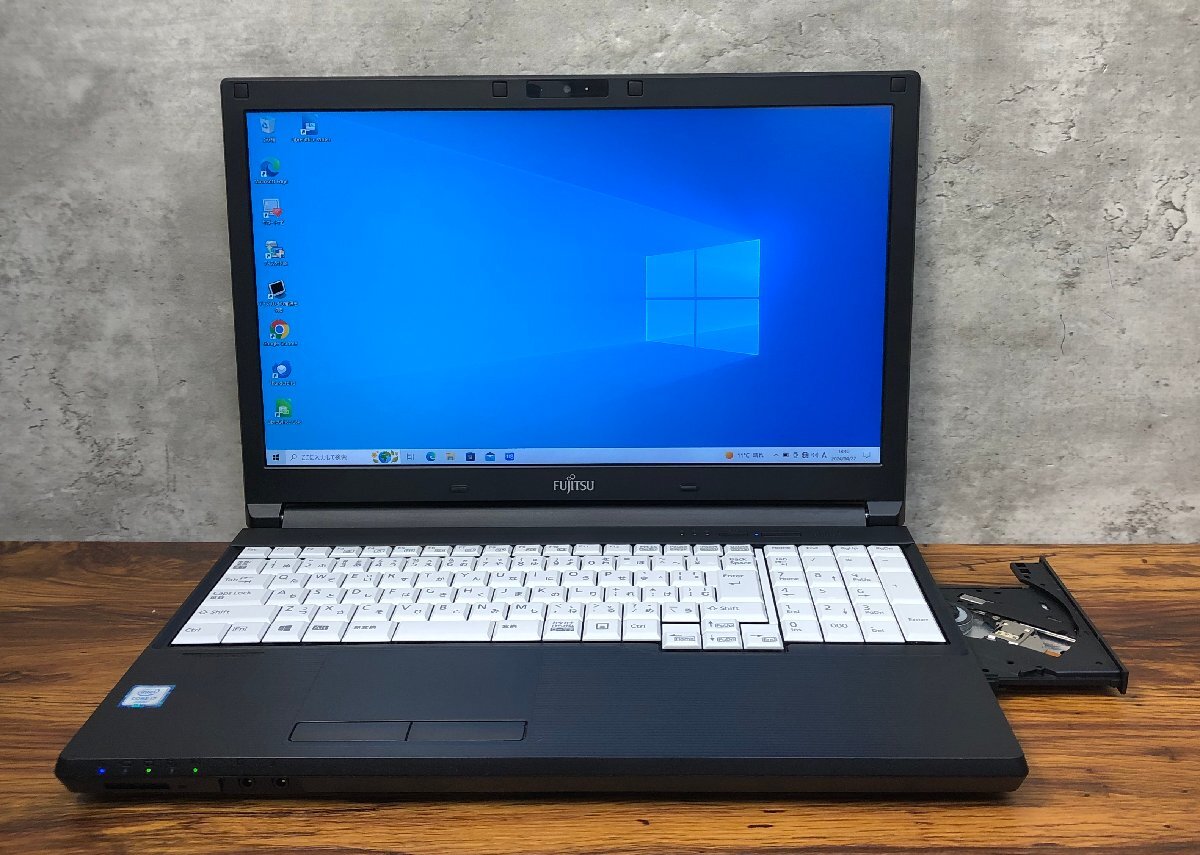 1円～ ●富士通 LIFEBOOK A746/P / Core i7 6600U (2.60GHz) / メモリ 8GB / SSD 256GB / DVD / 15.6型 フルHD (1920×1080) / Win10 Pro_画像1