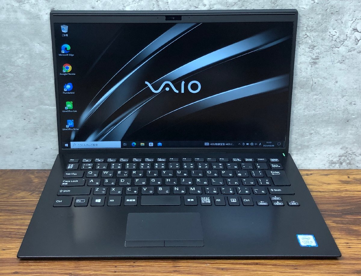 1円～ ●SONY VAIO Pro PK / Core i5 8265U (1.60GHz) / メモリ 8GB / SSD 256GB / 14型 フルHD (1920×1080) / Windows10 Pro 64bit_画像1