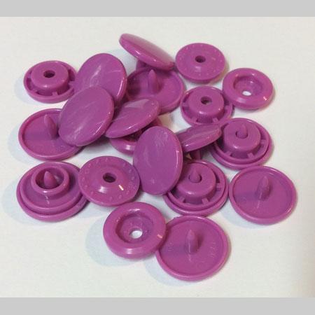 即決/樹脂ホック/丸形/径12ｍｍ/紫色/100組/A3_画像1