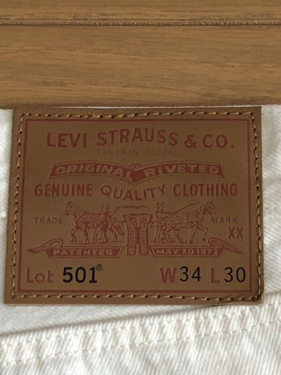 Levi's 501 DAY ORIGINAL FIT WHITE PATTERN W34 L30