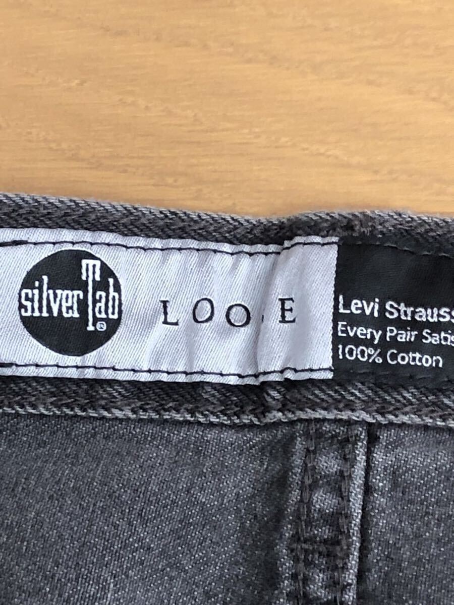 Levi's SilverTab LOOSE FIT BLACK WORN IN W36 L30