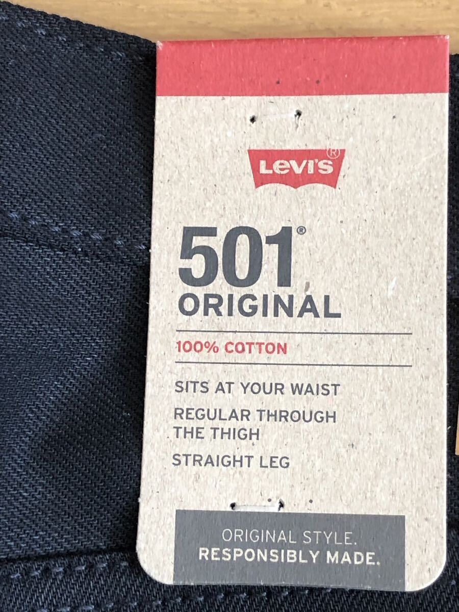 Levi's 501 ORIGINAL FIT BLACK W34 L32