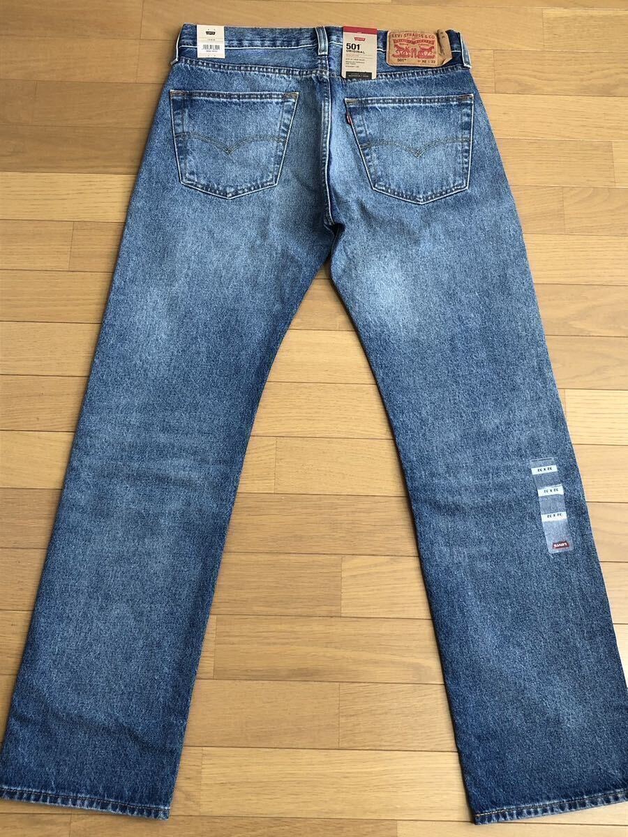 Levi's 501 ORIGINAL FITミディアムインディゴW32 L32の画像4