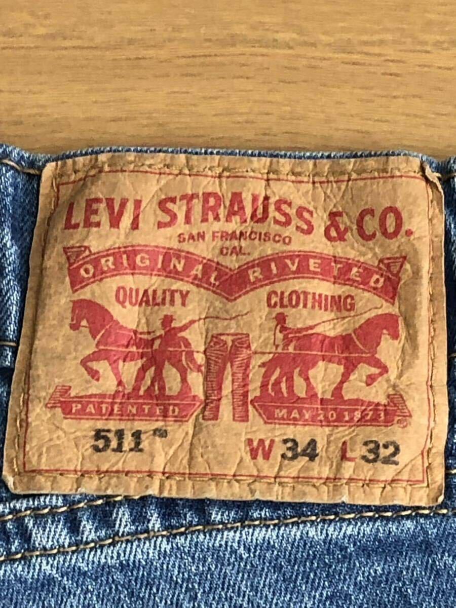 Levi's 511 SLIM FIT WORN IN W34 L32_画像5