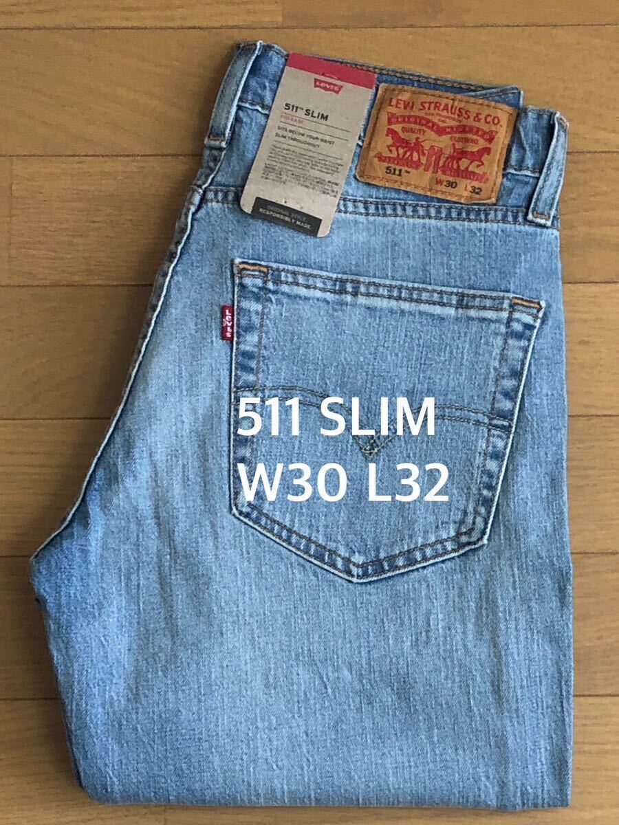 Levi's 511 SLIM FIT AZRI LIGHT W30 L32_画像1