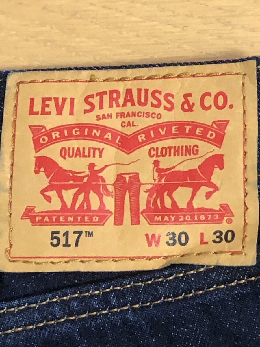 Levi's 517 BOOTCUT DARK INDIGO W30 L30_画像5