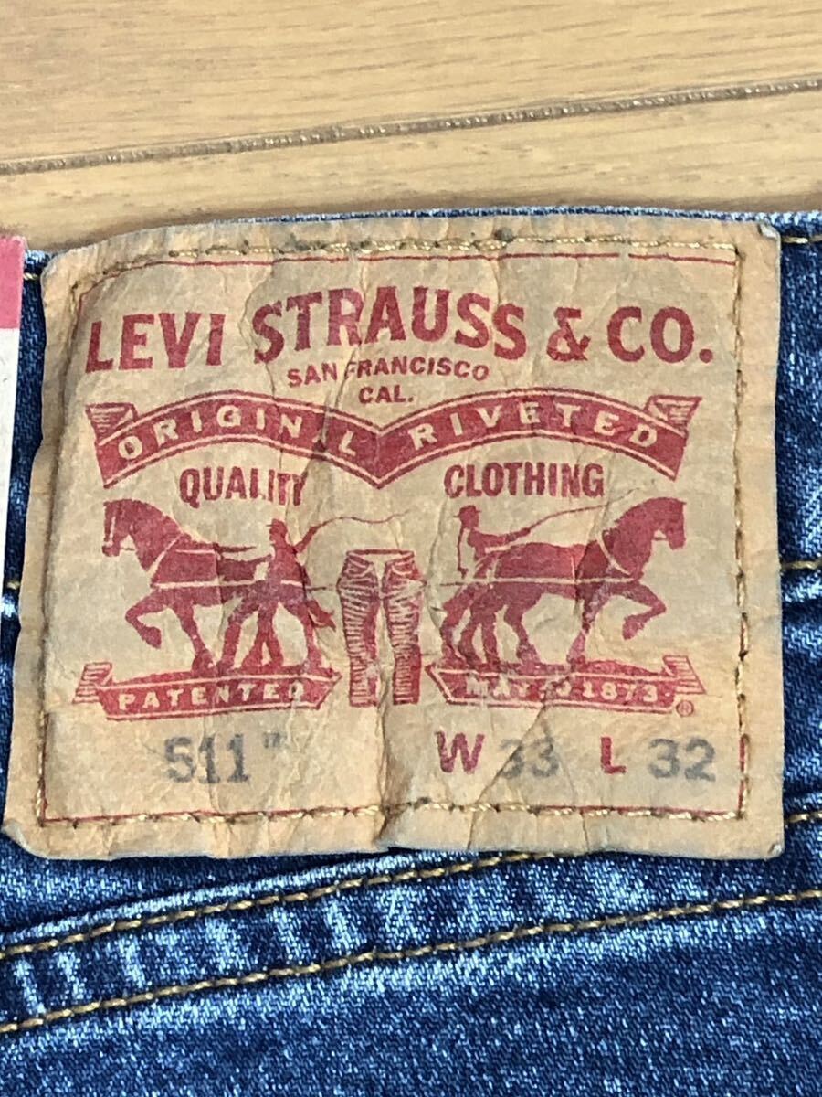 Levi's 511 SLIM FIT MEDIUM INDIGO W33 L32_画像5