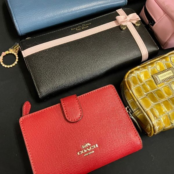 DAb718ね08 ブランド 小物入れ 財布 ポーチ など まとめCOACH Dior dunhill genten ジバンシィ_画像3