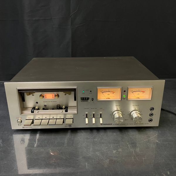DEb731o10 Pioneer パイオニア カセットデッキ CT-6 説明書付 カセットテープ 音響_画像1