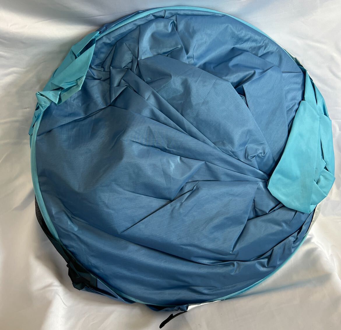 ポップアップテント ワンタッチテント ブルー 青色 カーテン 有り 紫外線対策 人気 2～3人用