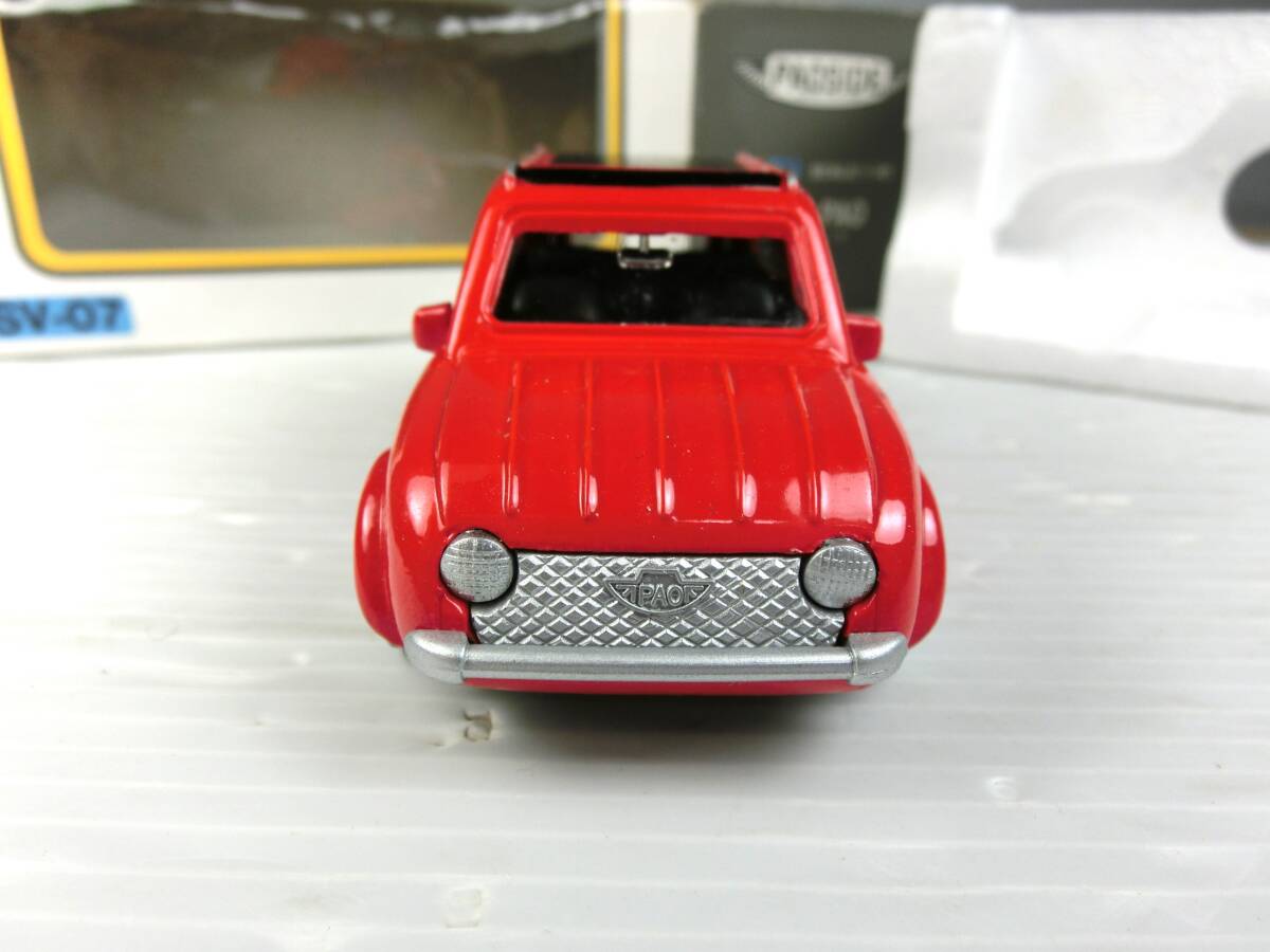 n681 ☆【ミニカー】Diapet ヨネザワ 1/40 SV-07 NISSAN PAO パオ ダイキャスト 箱ダメージ有り 長期保管品/現状扱い ☆_画像3